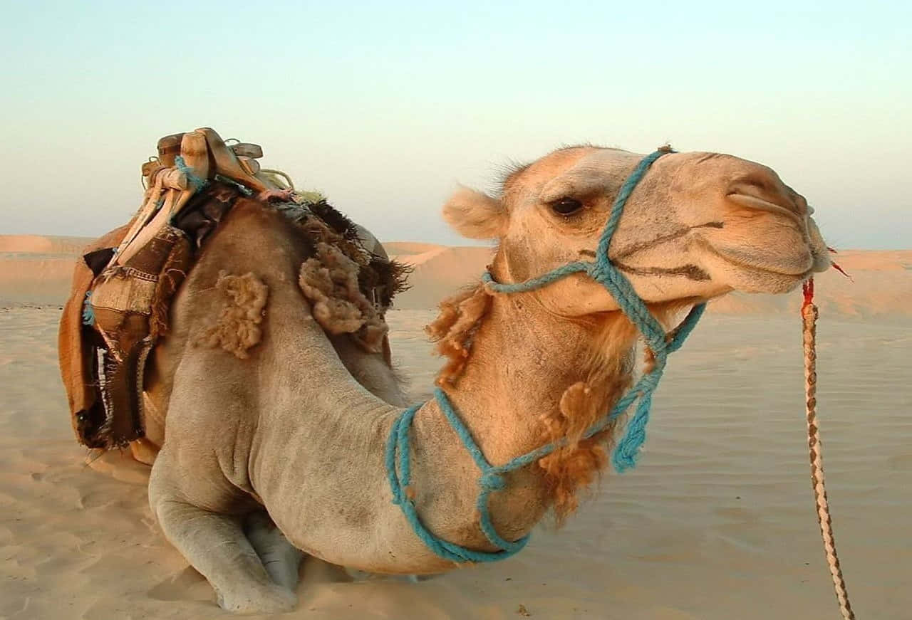 A Camel Enjoying The Desert