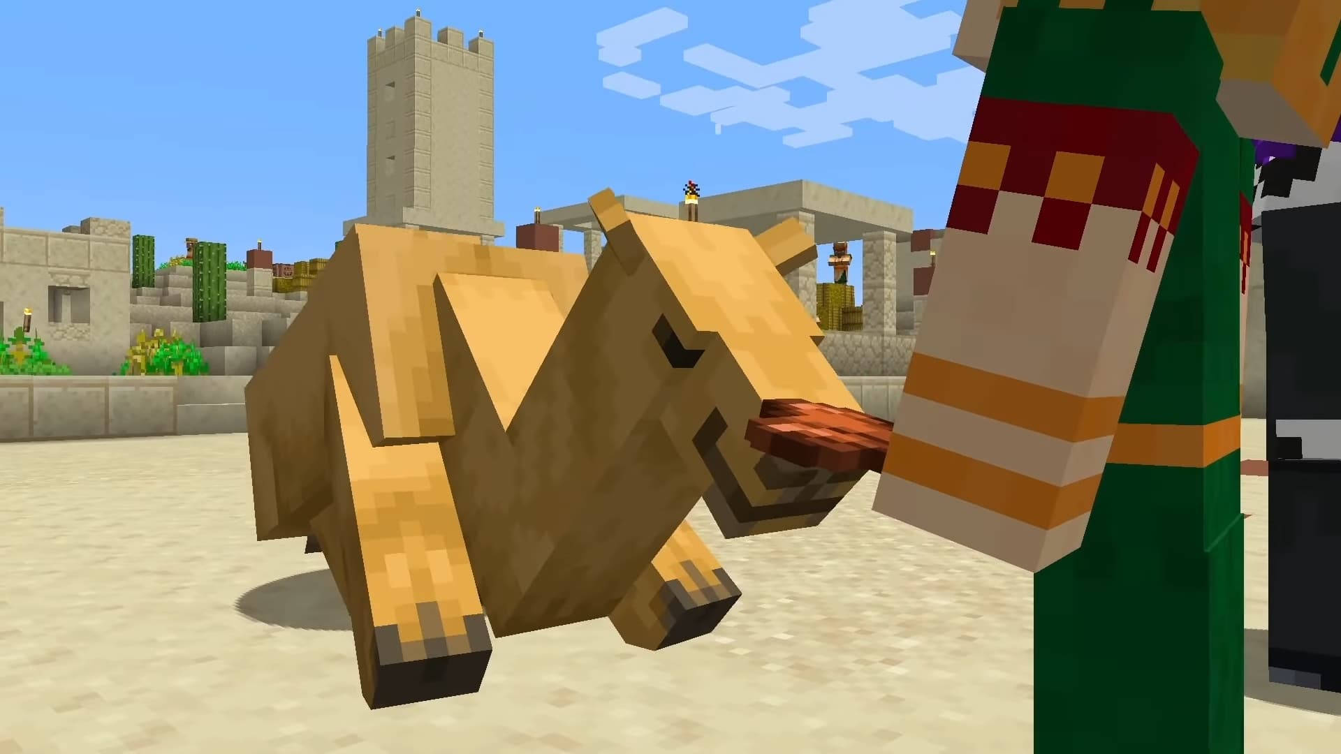 Camel Bowing Down Minecraft Hd Wallpaper