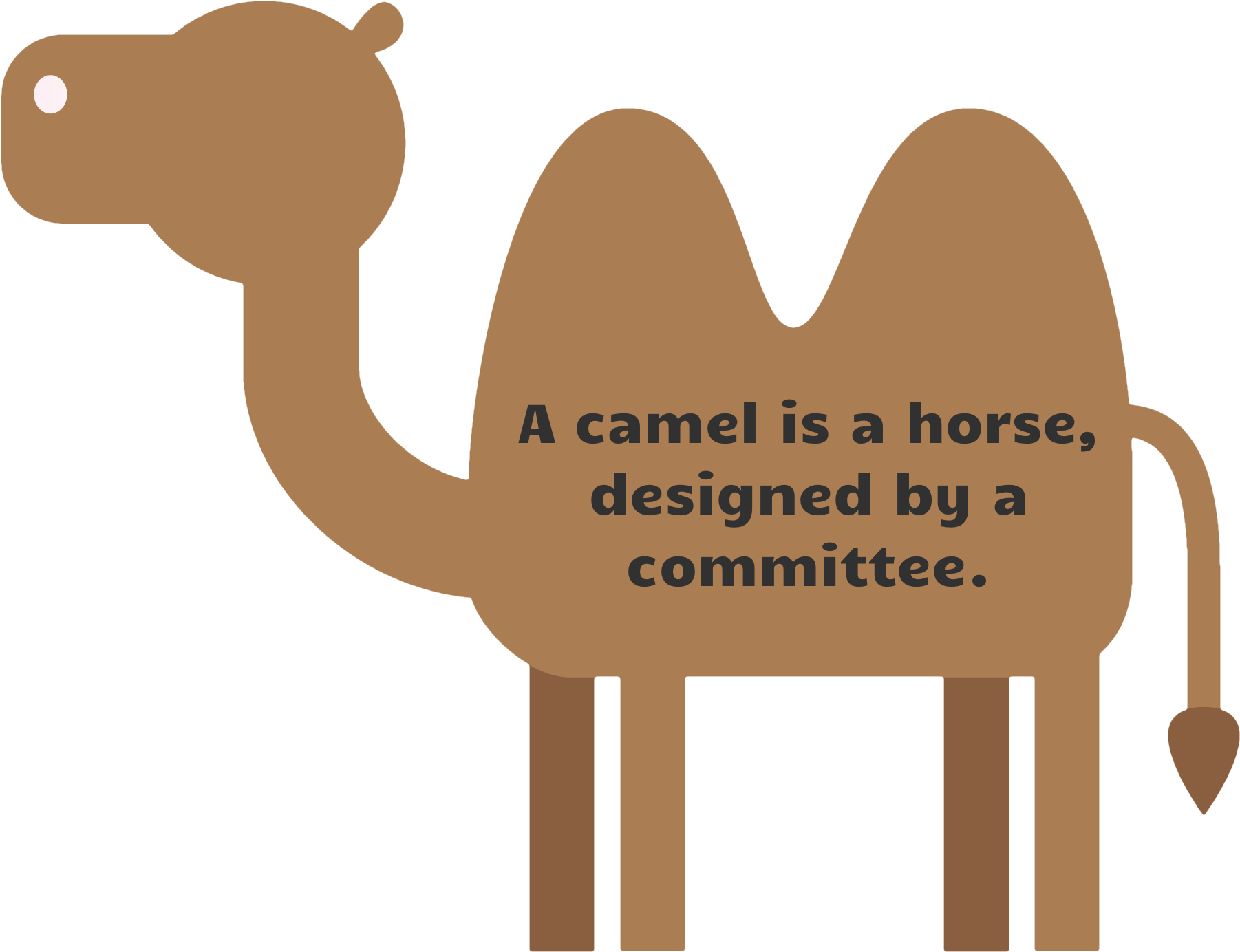 Camel Designedby Committee Quote PNG