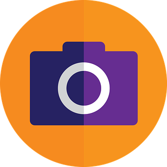 Camera App Icon Design PNG