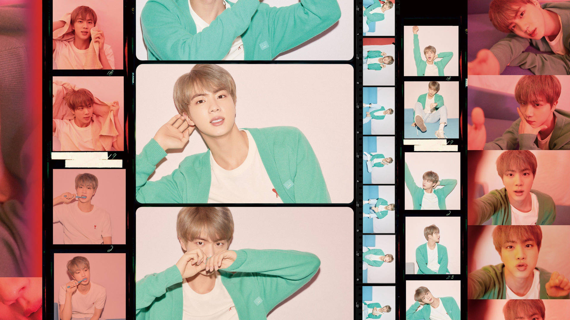 Camera Film Rolls BTS Jin Aesthetic Wallpaper