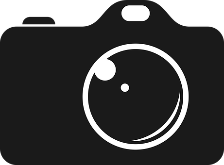 Camera Icon Simple Black PNG