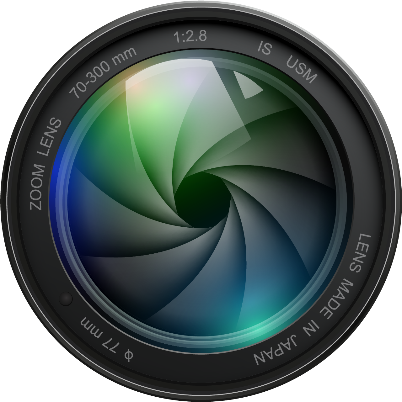 Camera Lens Aperture Design PNG