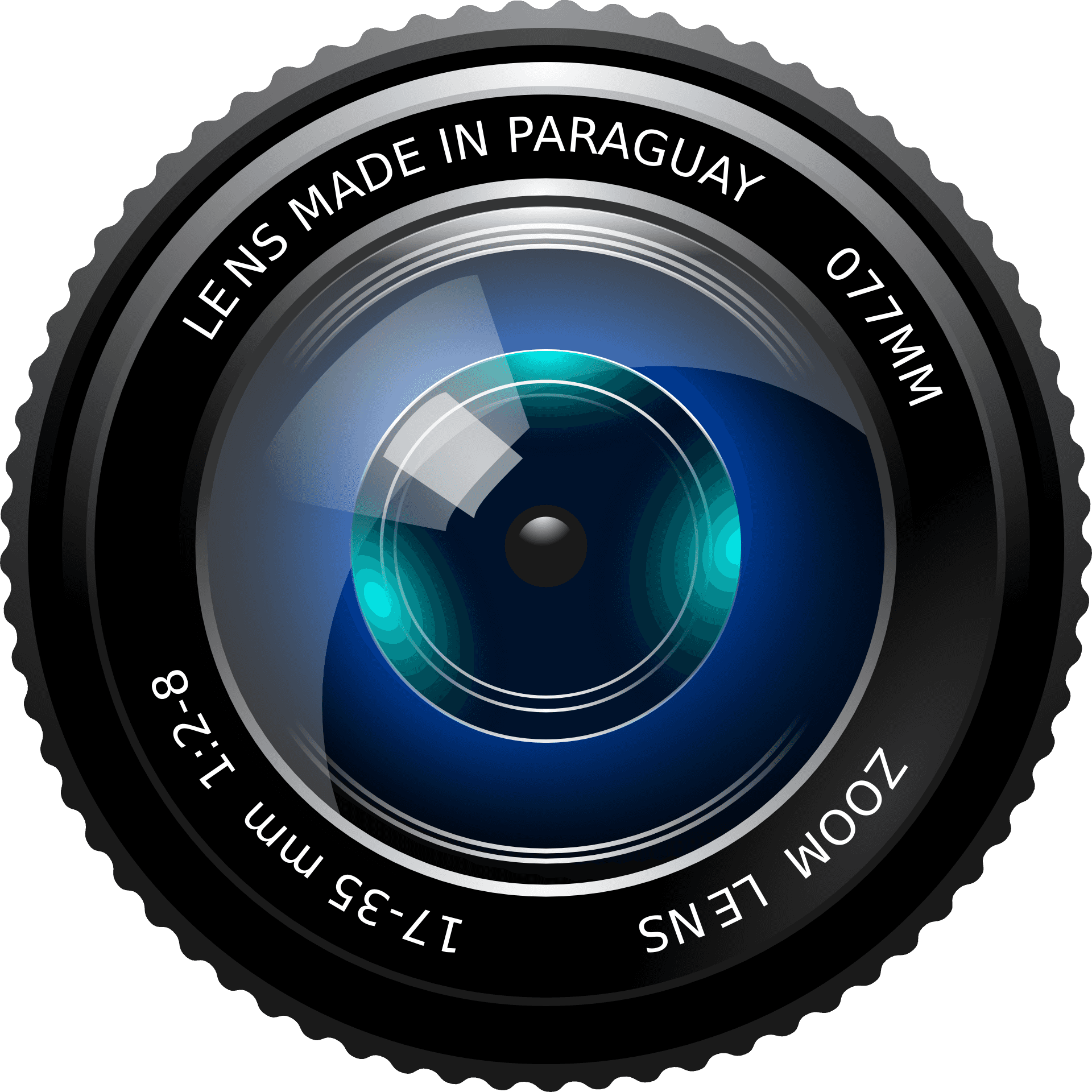 Camera Lens Madein Paraguay PNG