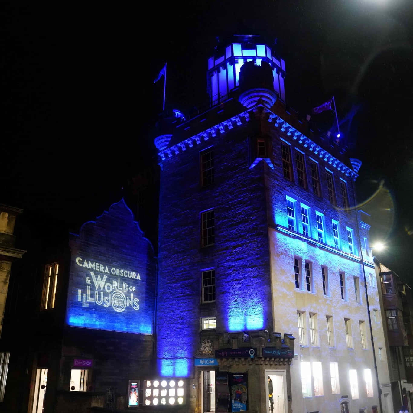 Camera Obscura Edinburgh Nighttime Wallpaper