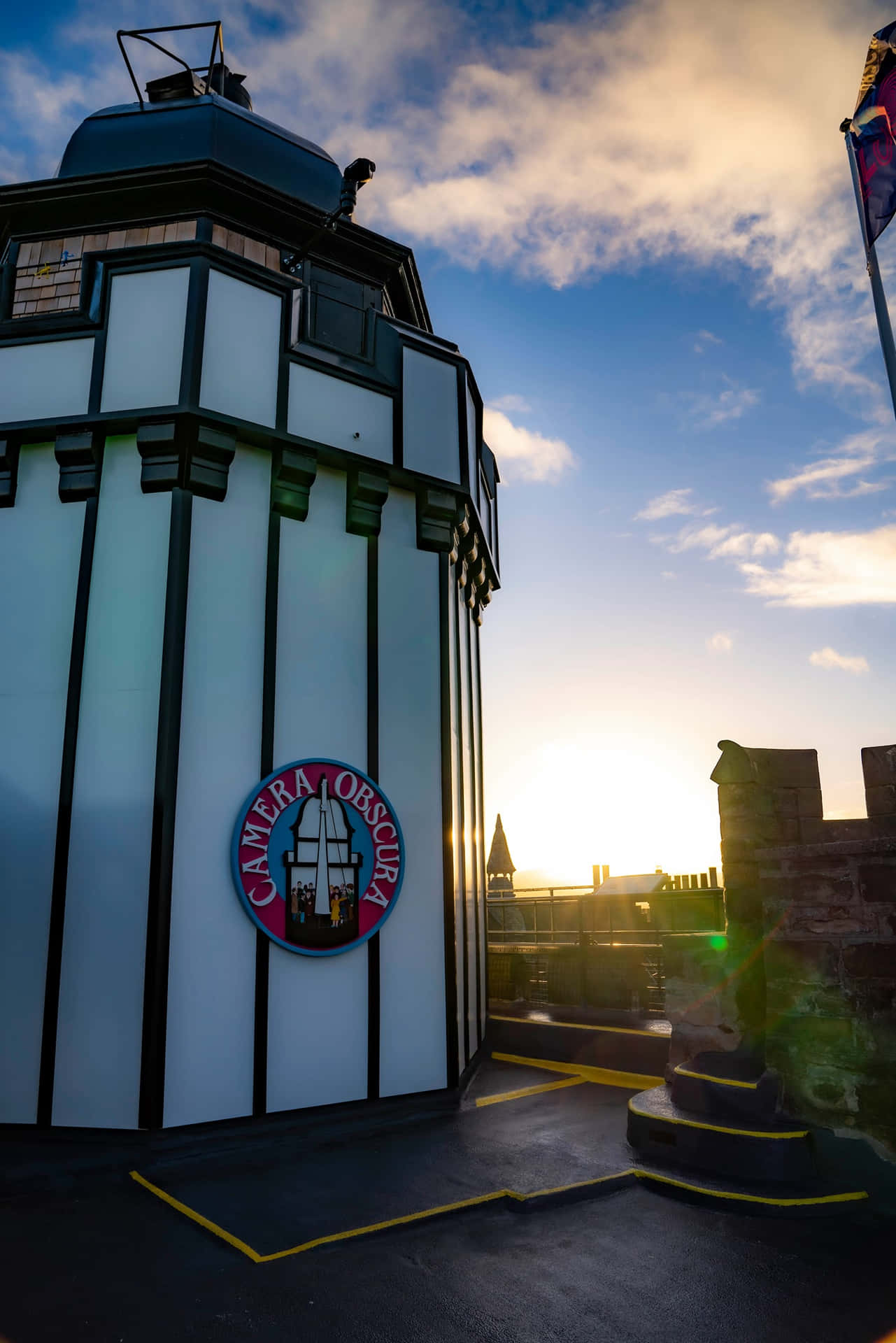 Camera Obscura Edinburgh Sunset Wallpaper