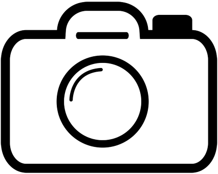 Camera Silhouette Outline PNG
