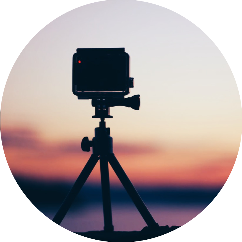 Camera Tripod Sunset Silhouette PNG