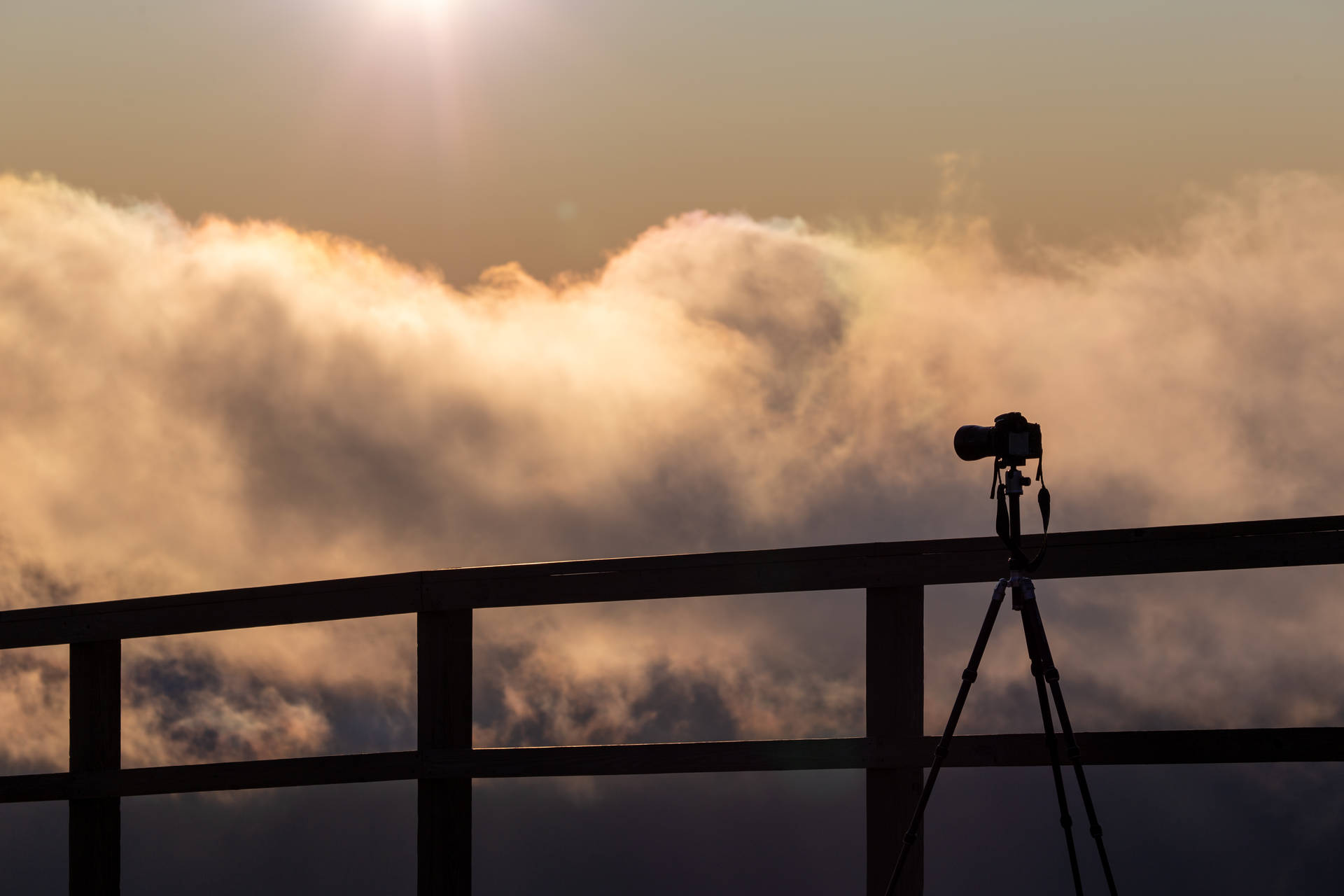 Camera With Clouds Wallpaper