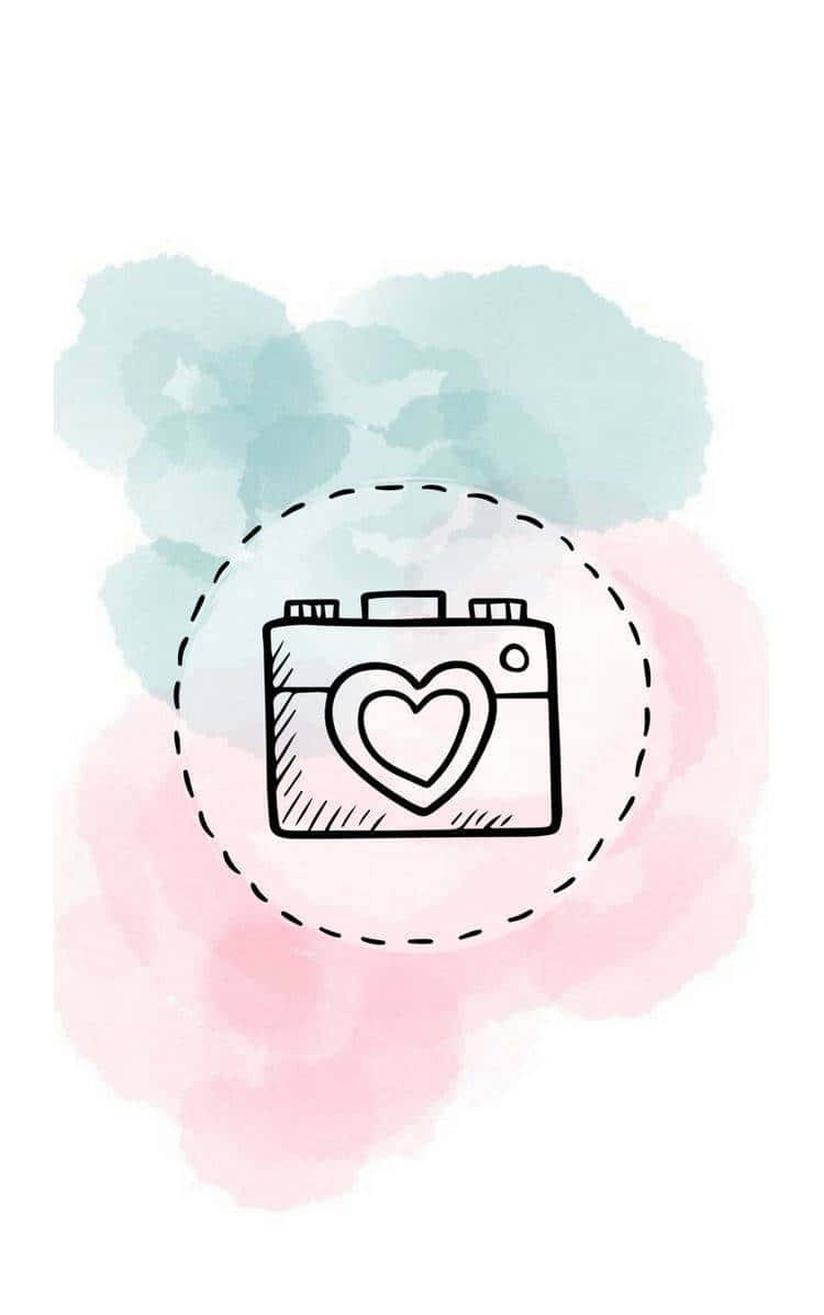 Camera With Heart Instagram Stories Wallpaper
