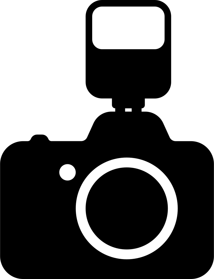 Camerawith External Flash Icon PNG