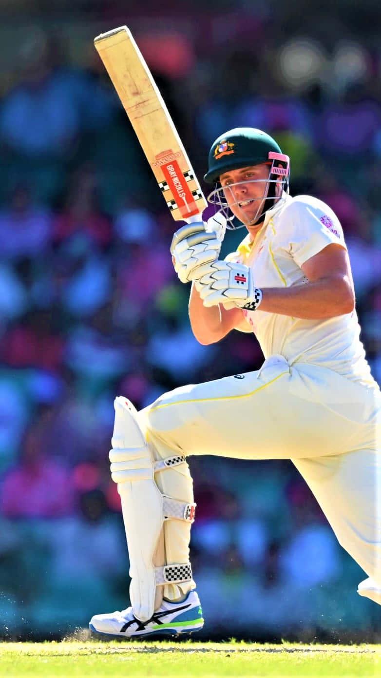 Talented cricketer Cameron Green showcasing his skills Wallpaper