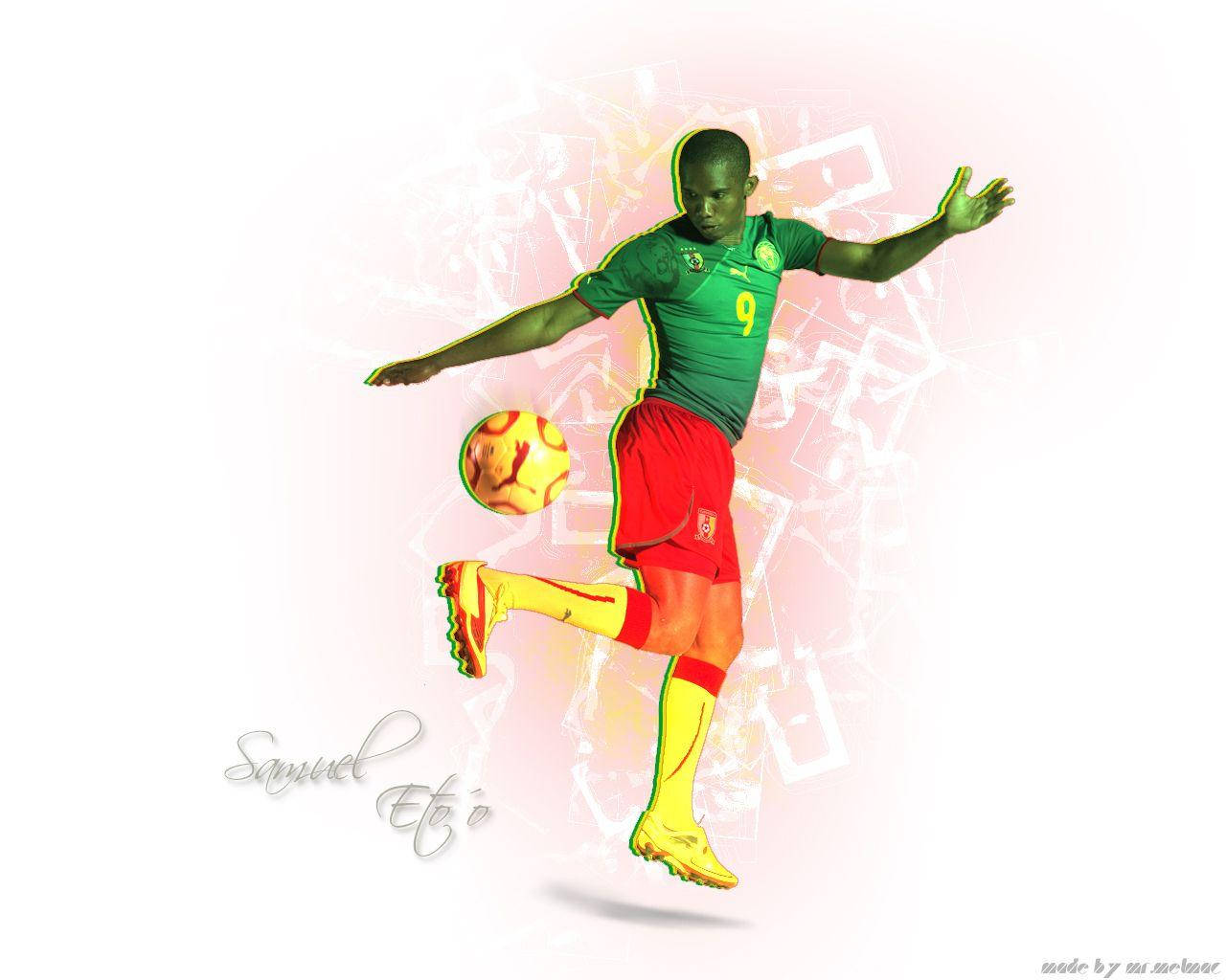 Cameroon National Football Team Member Nsame Wallpaper