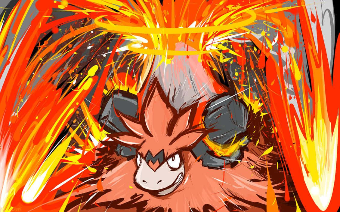 Camerupt,un Pokémon Que Expulsa Agresivamente Lava. Fondo de pantalla