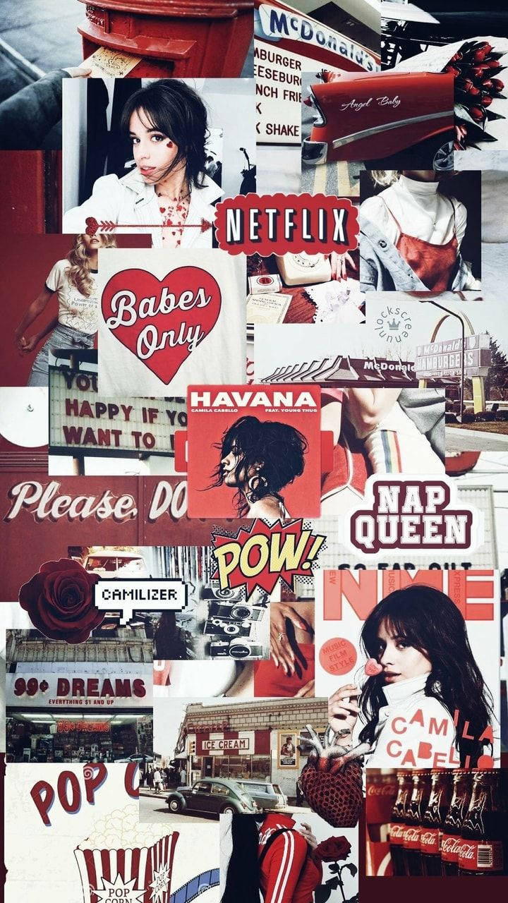 Camila Cabello Red Aesthetic iPhone Wallpaper