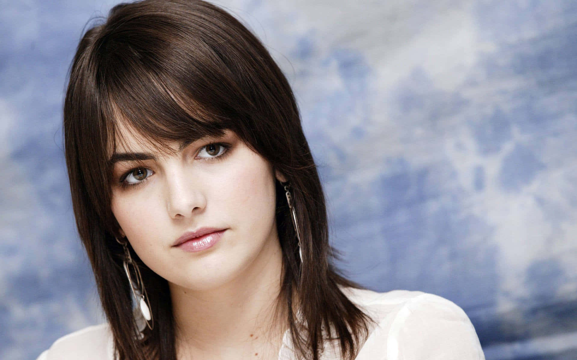 Stunning Camilla Belle in a glamorous photoshoot Wallpaper