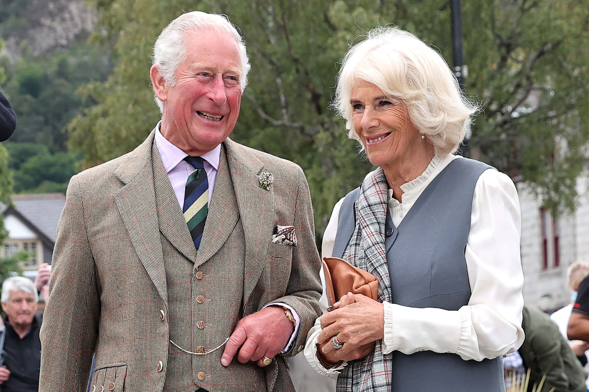 Camilla Laughing With Charles Wallpaper