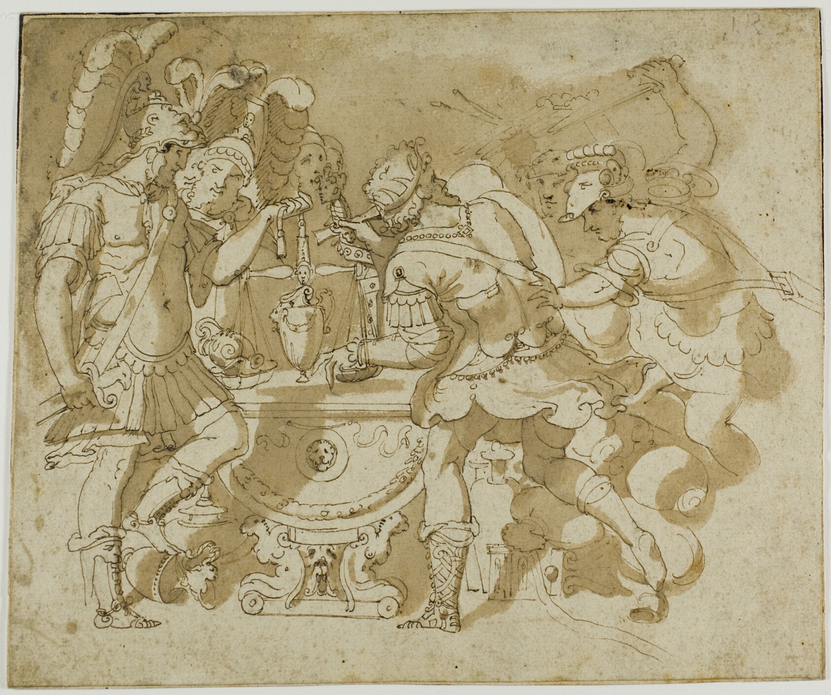 Camillus Attacking Brennus Wallpaper