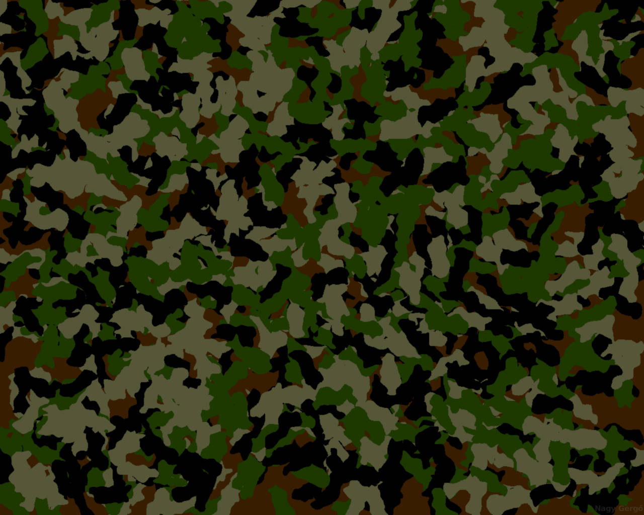 Camo Army Green Wallpaper