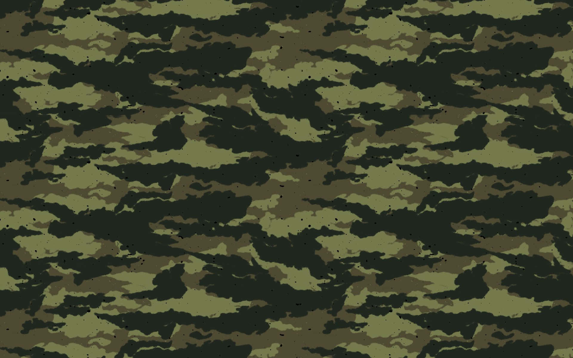 A Camouflage Pattern With A Dark Green Background