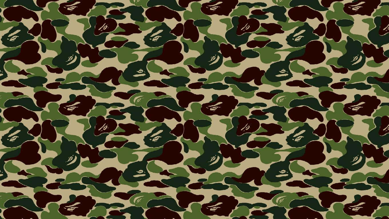 Download A Bathing Ape Camo Pattern | Wallpapers.com