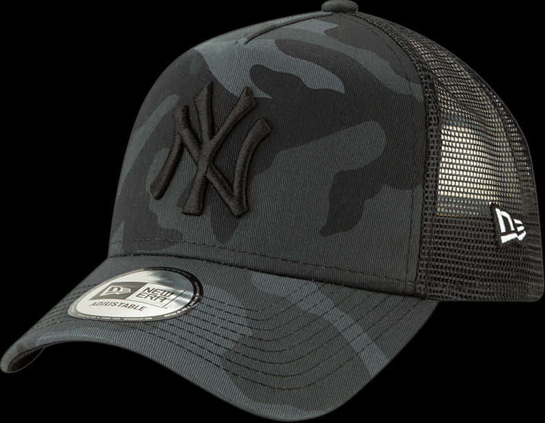 Camo Baseball Capwith Logo PNG