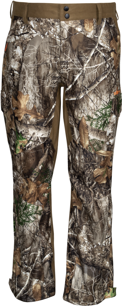 Camo Hunting Pants Front View PNG