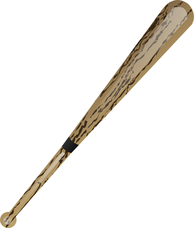 Camo Pattern Baseball Bat PNG