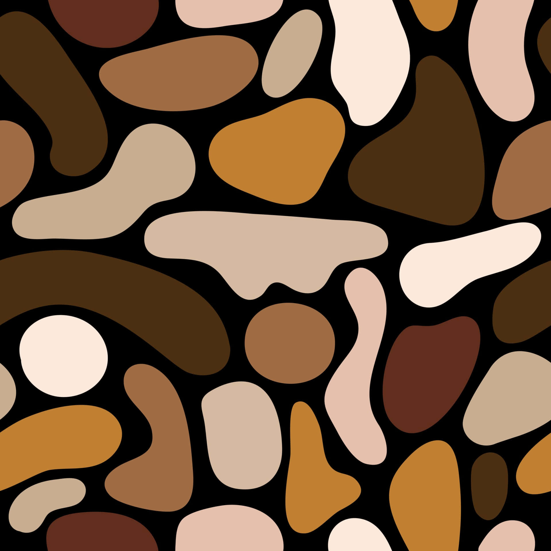 Camo Pattern With Oval Shapes Wallpaper