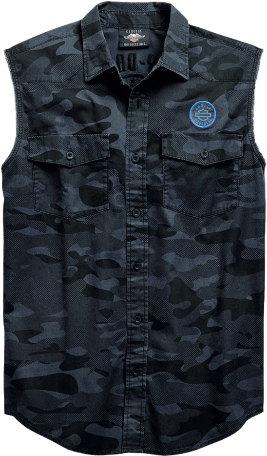 Camo Sleeveless Shirt PNG