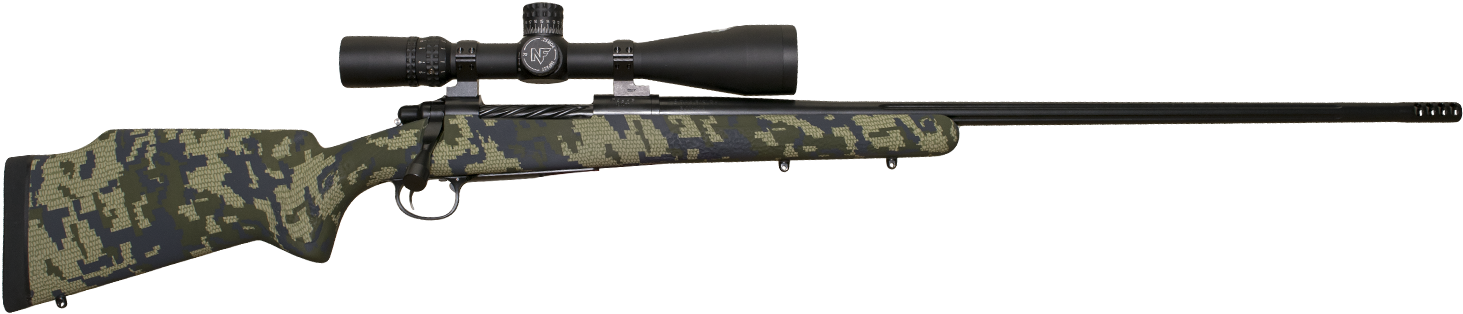 Camo Sniper Riflewith Scope PNG