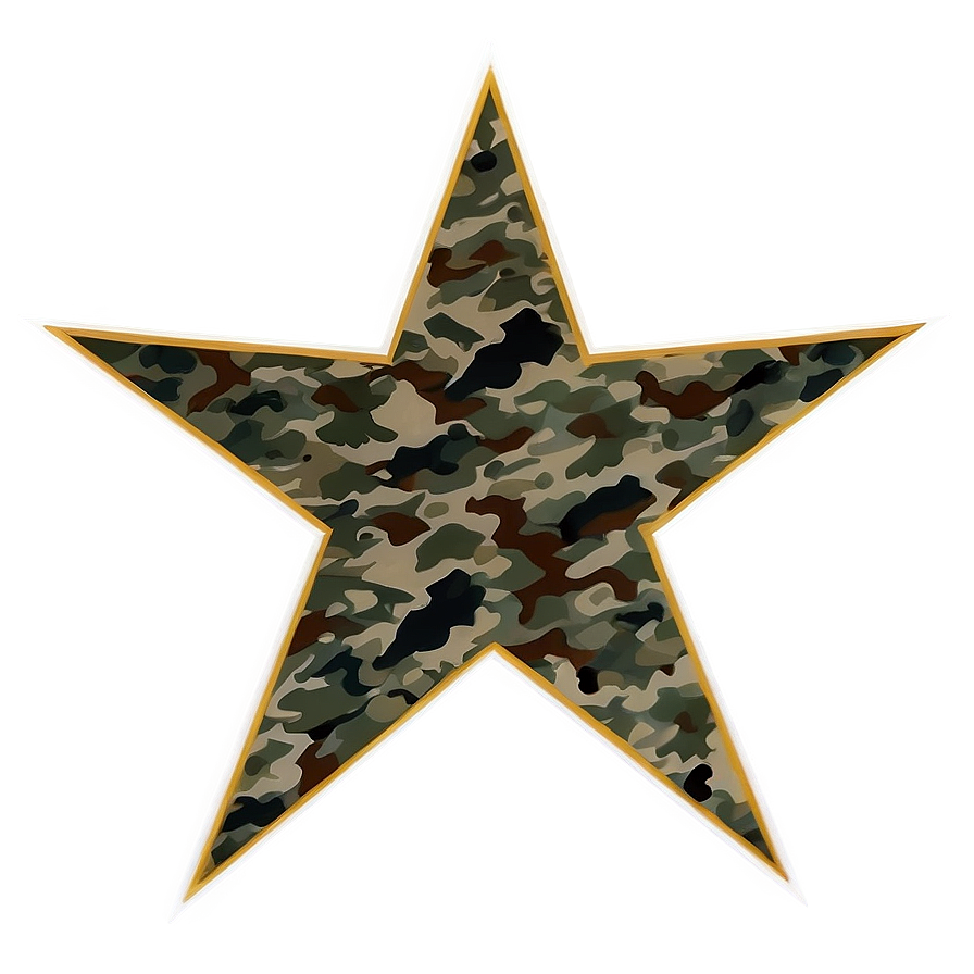 Camo Star Design Png Uuw21 PNG