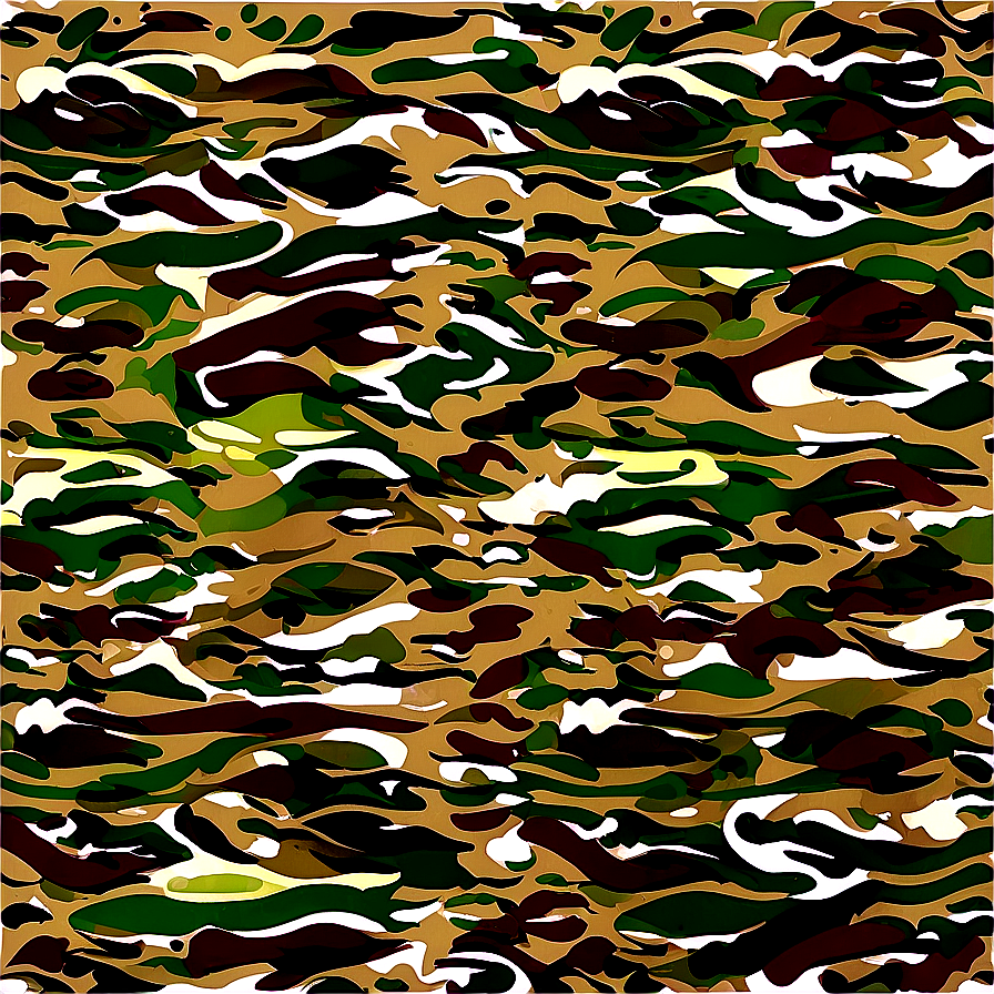 Camo Wave Design Png Xym4 PNG