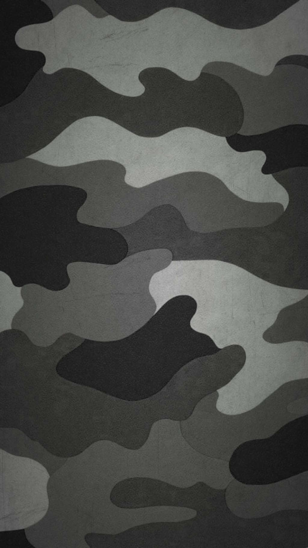 Portrait Black And White Pattern Camouflage Background