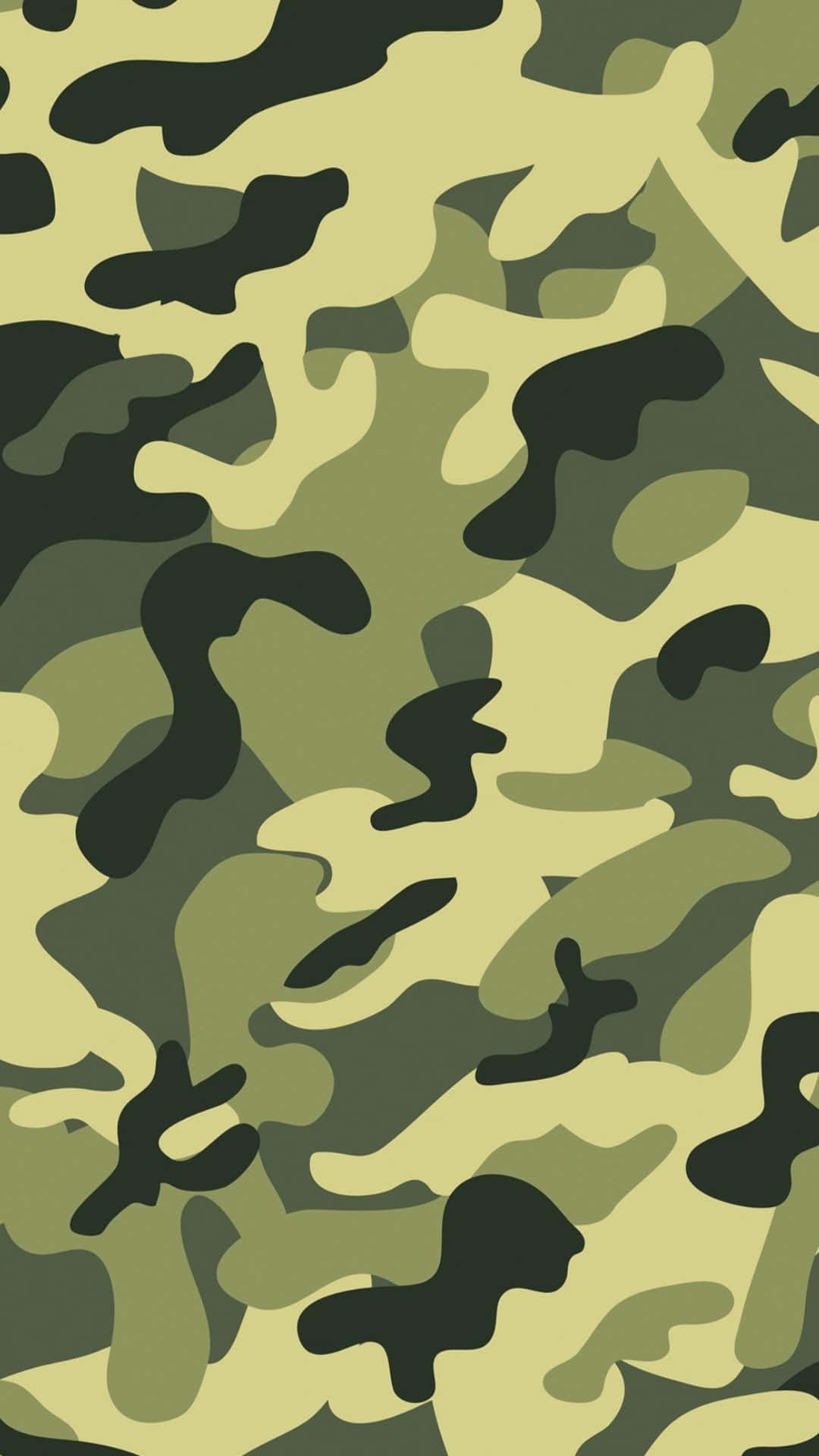 Portrait Yellow Shade Camouflage Background