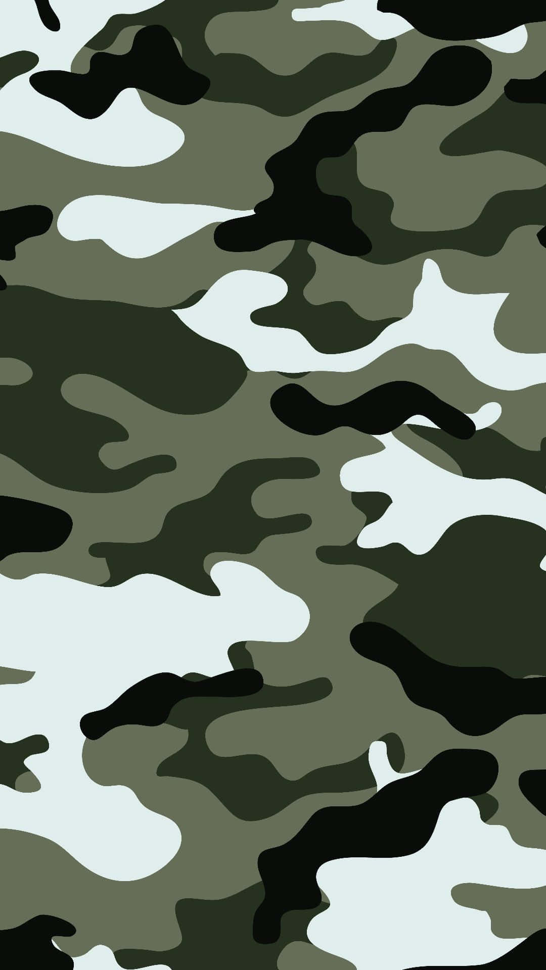 White Green Black Camouflage Background