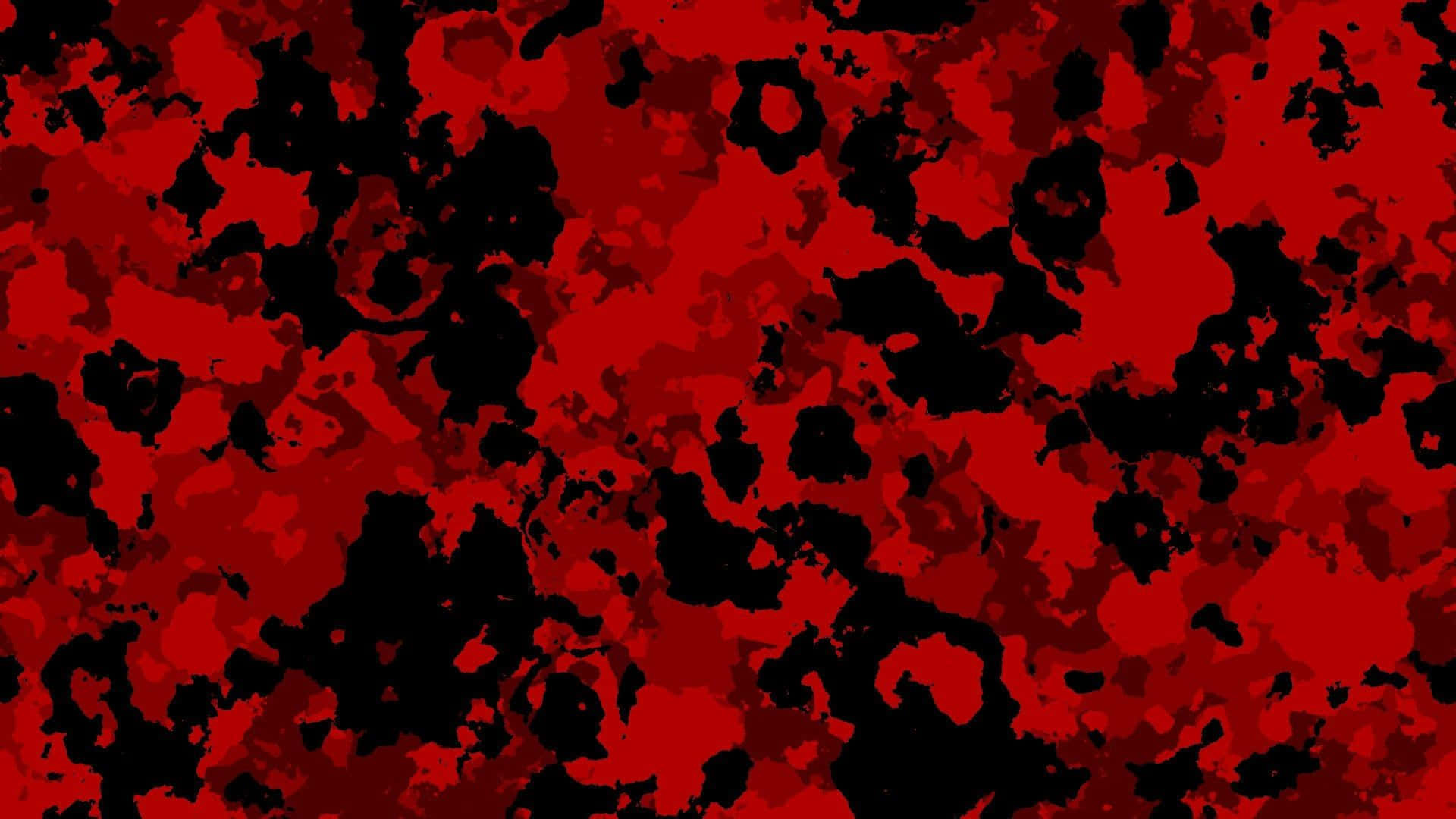 Red And Black Camouflage Background