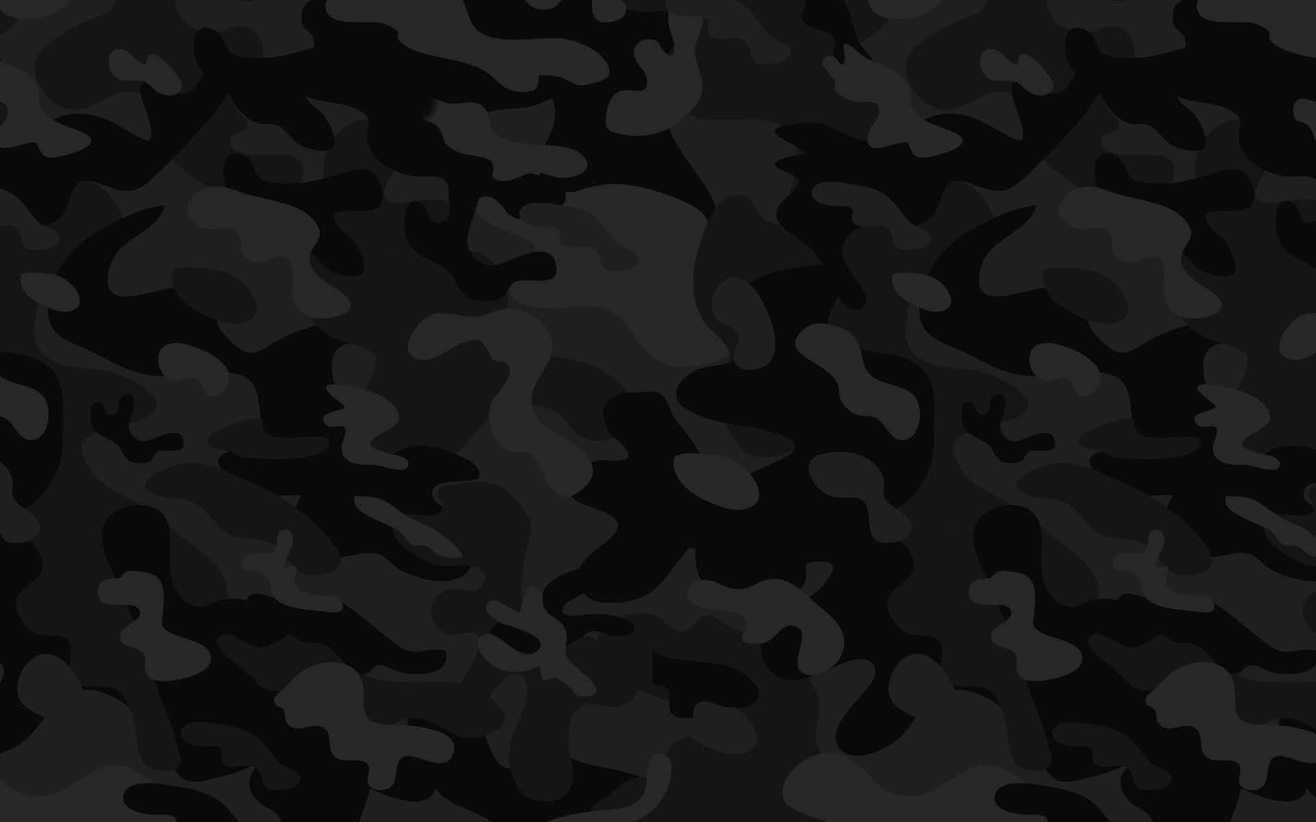 Black Theme Camouflage Background