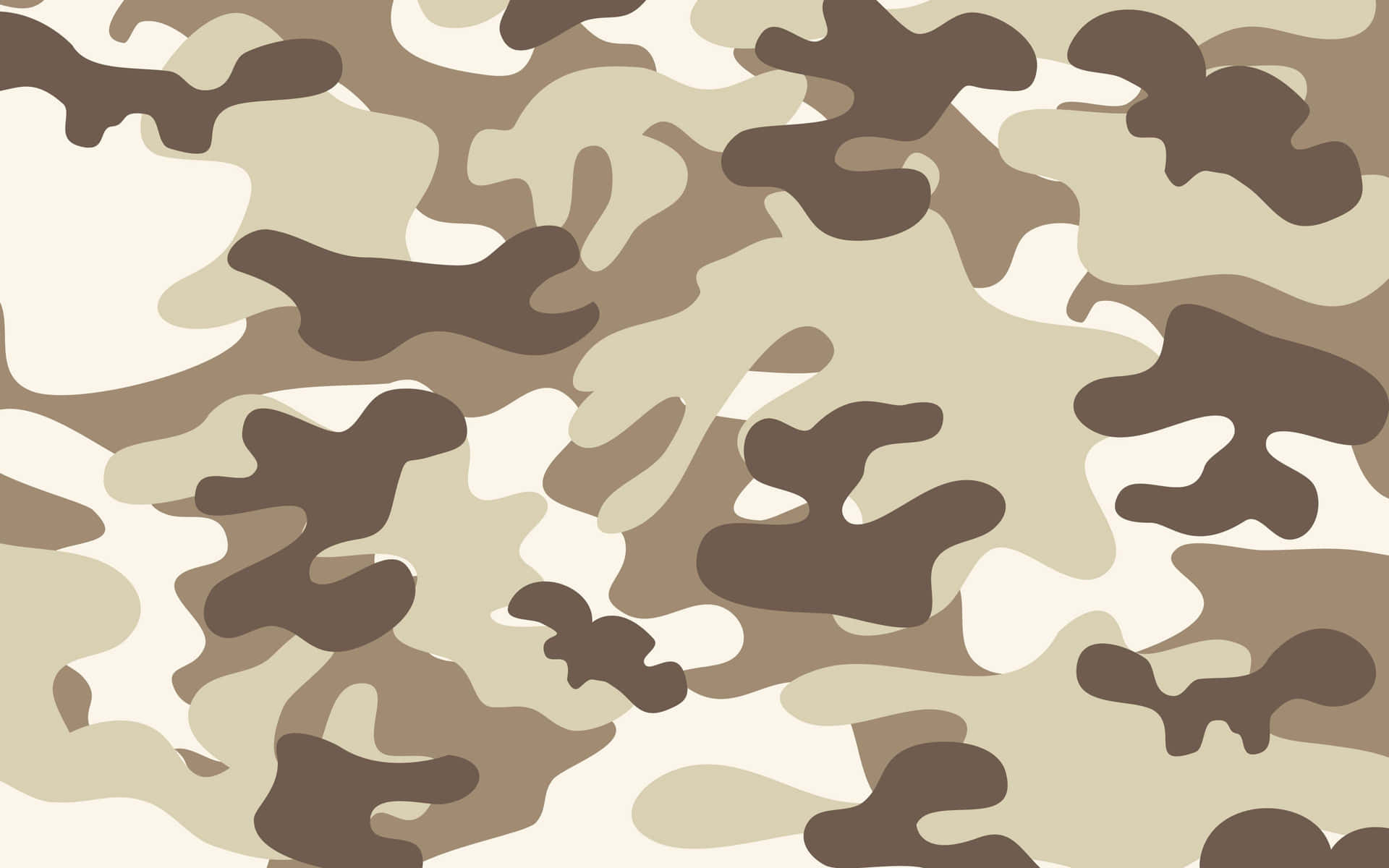 Pastel Cream And Brown Camouflage Background