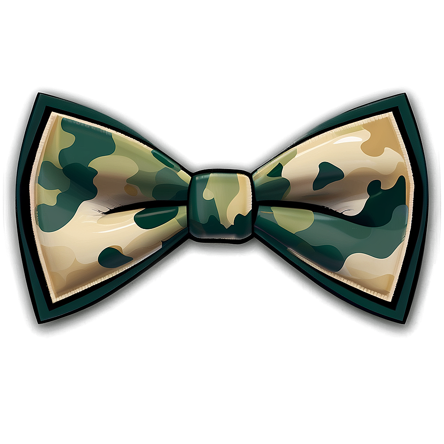 Camouflage Bow Tie Png 05252024 PNG