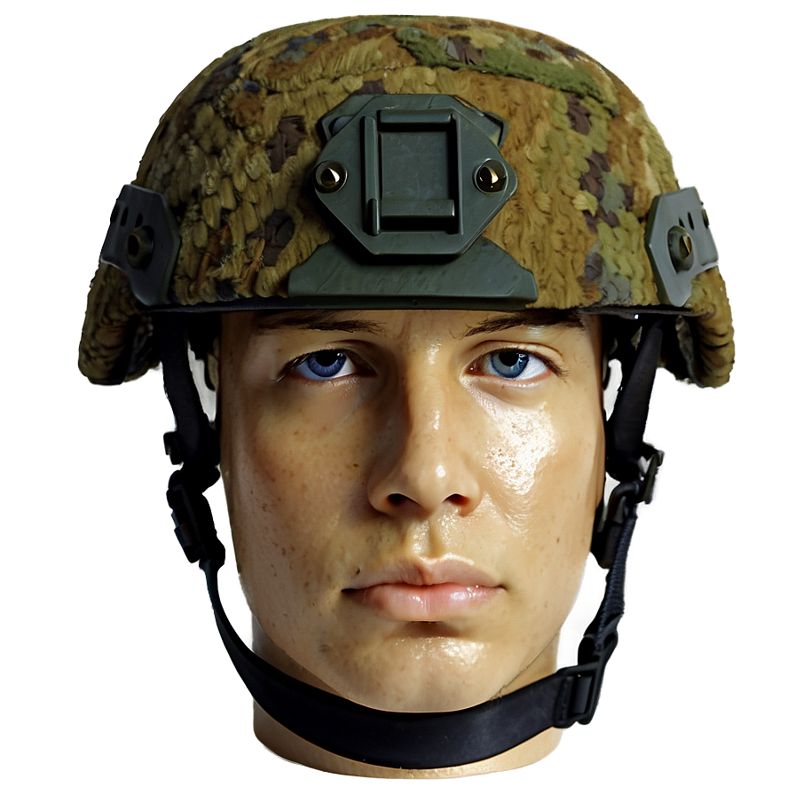 Camouflage Combat Helmet Png 06262024 PNG