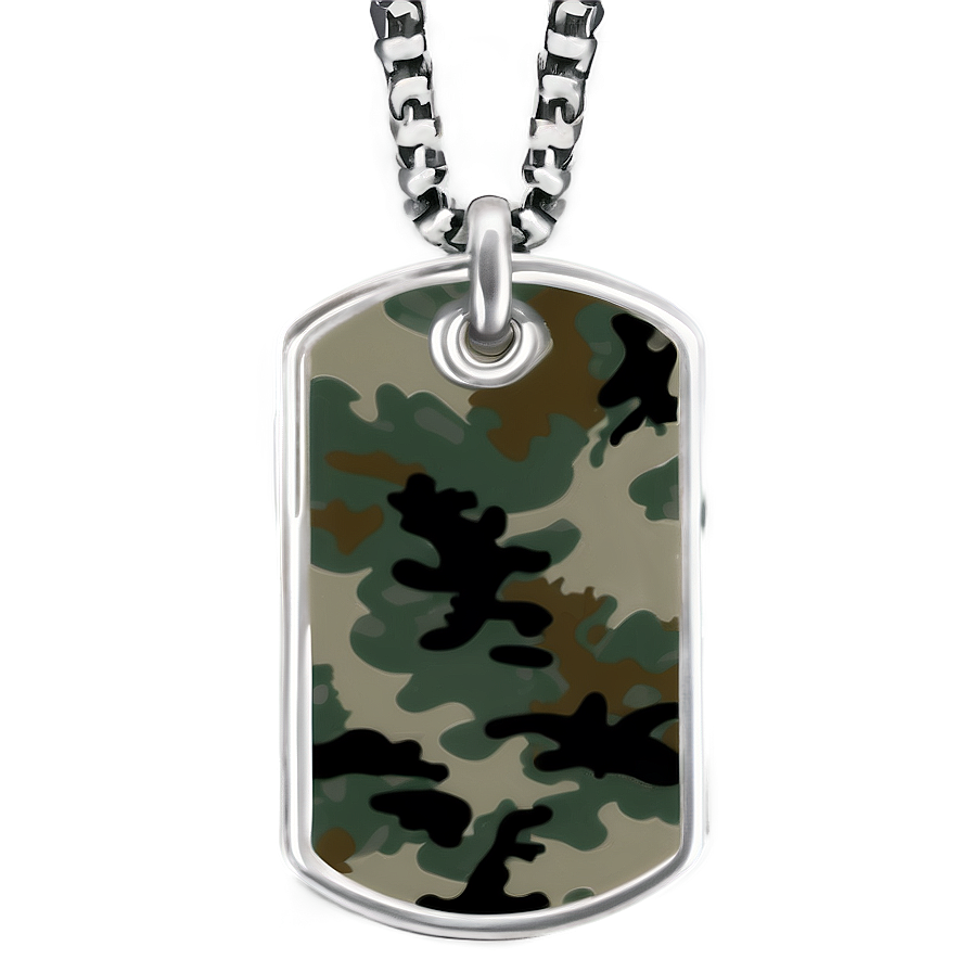 Camouflage Dog Tag Png 06122024 PNG