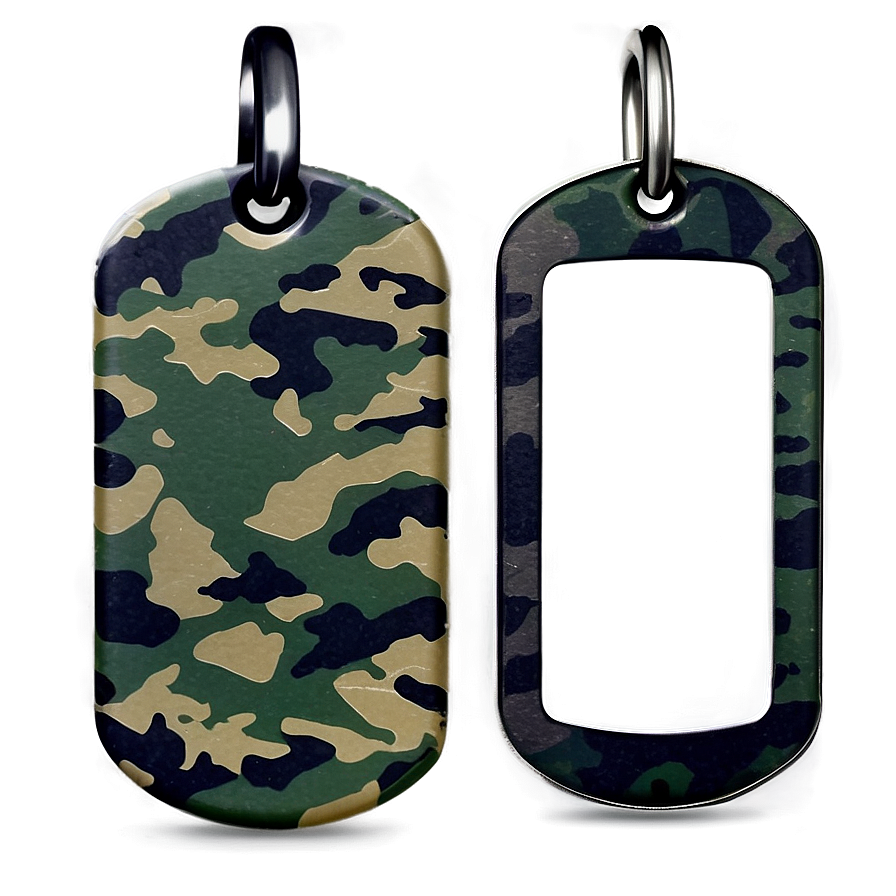 Camouflage Dog Tag Png Udg32 PNG