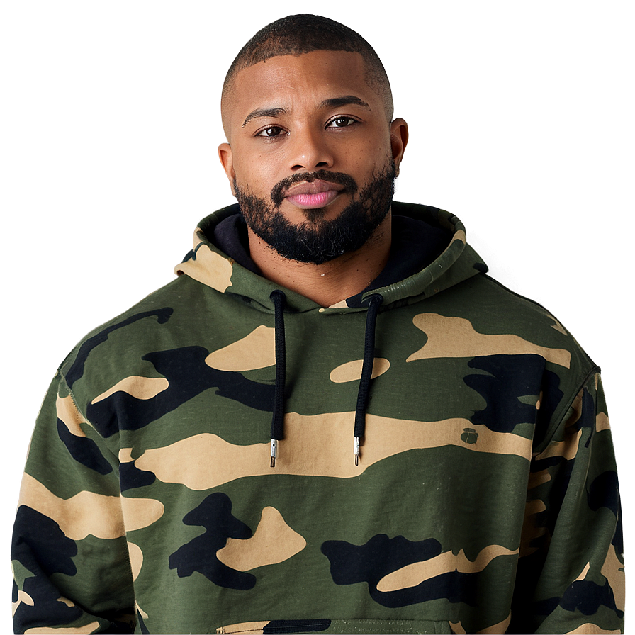 Camouflage Hoodie Png Kte29 PNG