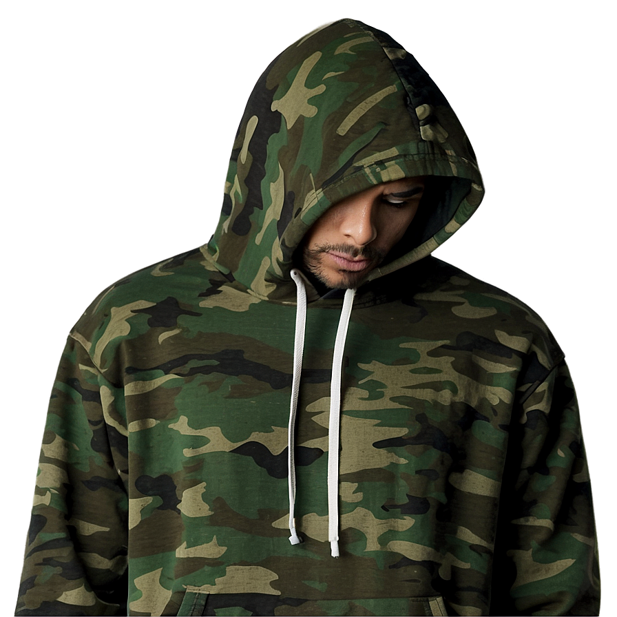 Camouflage Hoodie Strings Png 19 PNG