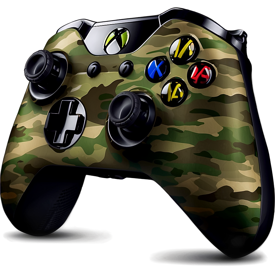 Camouflage Xbox Controller Design Png Vdr39 PNG