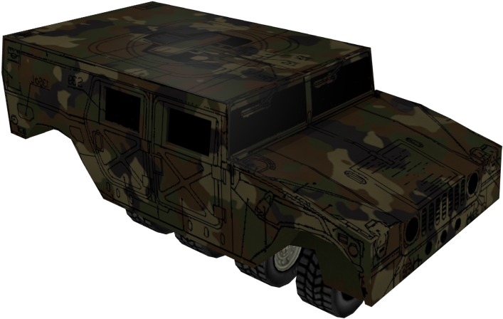 Camouflaged Hummer Vehicle Graphic PNG
