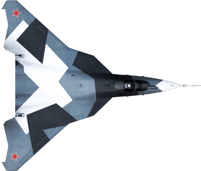 Camouflaged Jet Fighter Top View PNG
