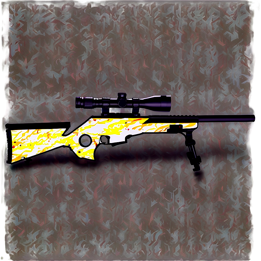 Camouflaged Sniper Rifle Graphic Png 47 PNG