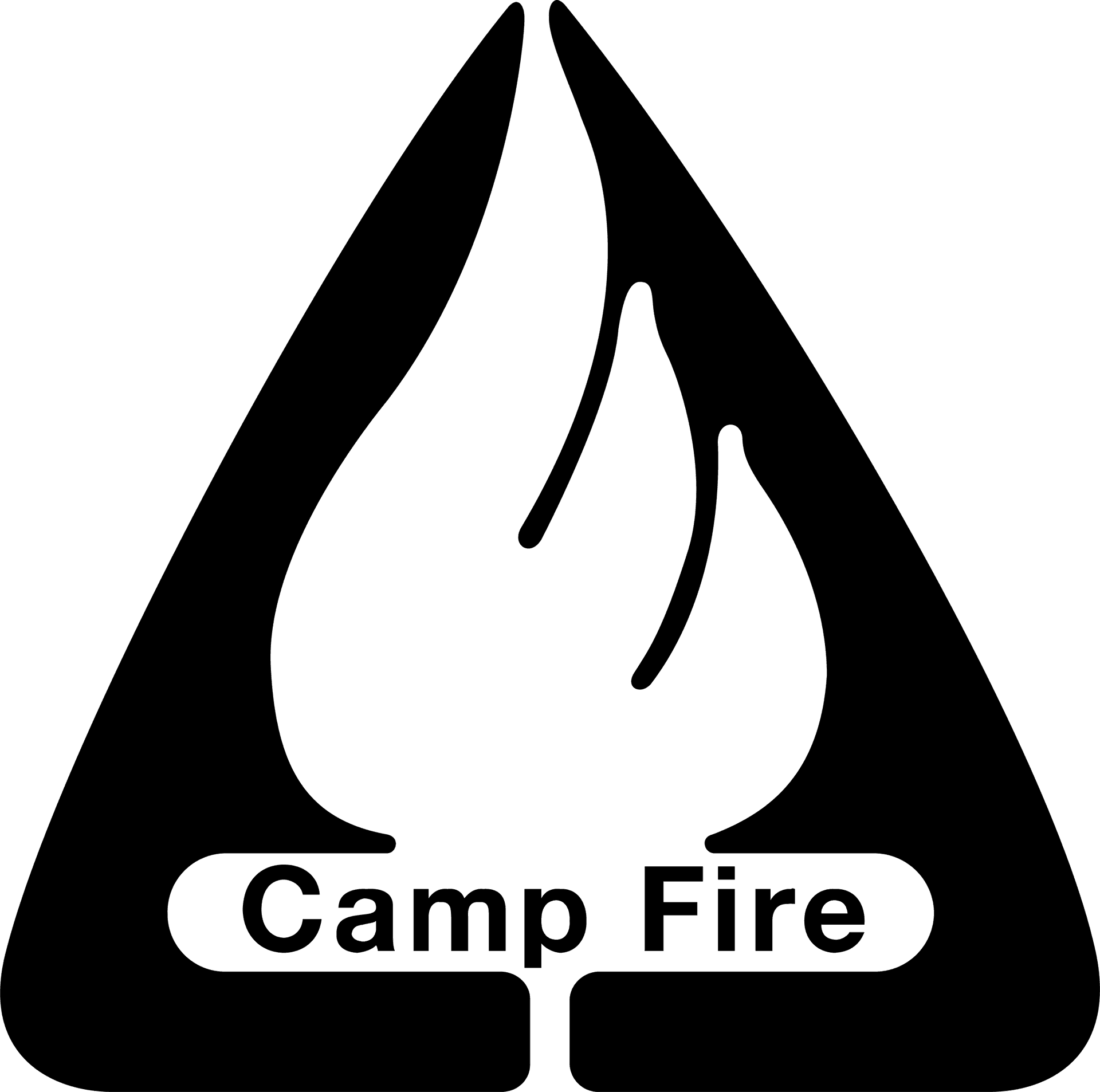 Camp Fire Vector Graphic PNG
